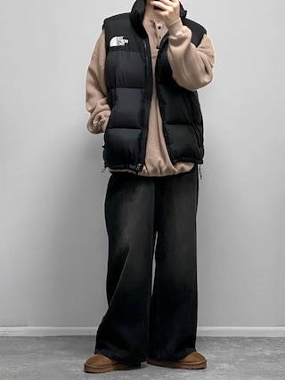 「Regen Glanz（レーゲングランツ）のwide baggy denim pants/ワイドバギーデニムパンツ（デニムパンツ）」を使った、gakuさん（メンズ・173cm）の秋コーディネート