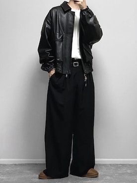 「アイテム（トランクス）」を使った、gakuさん（メンズ・173cm）の秋コーディネート