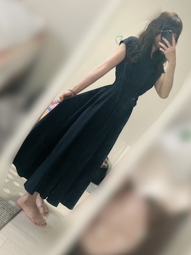 「ROPE' PICNIC（ロペピクニック）のアイテム（シャツワンピース）」を使った、もちさん（レディース・155cm）の春コーディネート