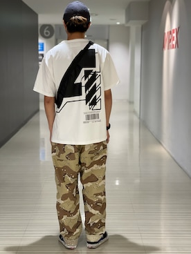 「AVIREX（アヴィレックス）のリラックス イージーパンツ/RELAX EASY PANTS/アヴィレックス/AVIREX（その他パンツ）」を使った、Kenichiさん（メンズ・177cm）の夏コーディネート