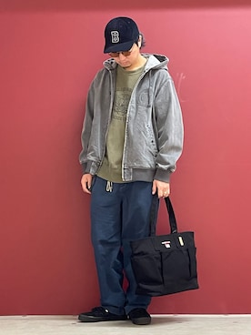 「AVIREX（アヴィレックス）のアイテム（ブルゾン）」を使った、Kenichiさん（メンズ・177cm）の冬コーディネート
