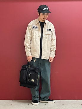 「AVIREX（アヴィレックス）のアイテム（その他アウター）」を使った、Kenichiさん（メンズ・177cm）の冬コーディネート