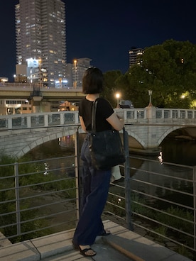 「アイテム（サンダル）」を使った、17nkyさん（レディース・158cm）の冬コーディネート