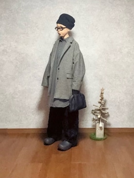 「GU（ジーユー）のアイテム（ワンピース/ドレス）」を使った、なお なお。さん（レディース・159cm）の冬コーディネート