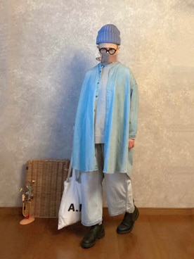 「A.P.C.」｜「アイテム（ワンピース/ドレス）」を使った、なお なお。さん（レディース・159cm）の春コーディネート
