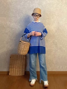 「menui（メヌイ）のアイテム」を使った、なお なお。さん（レディース・159cm）の夏コーディネート