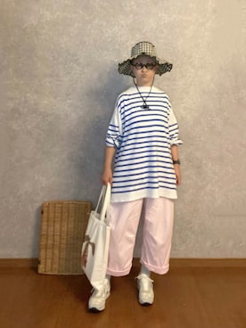 「ミナペルホネン」｜なお なお。さん（レディース・159cm）の夏コーディネート