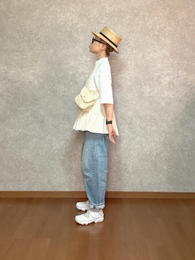 「BERRETTA（ベルレッタ）のアイテム」を使った、なお なお。さん（レディース・159cm）の夏コーディネート