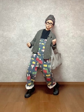 「アイテム（オールインワン・サロペット）」を使った、なお なお。さん（レディース・159cm）の秋コーディネート