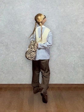 「A.P.C.（アーペーセー）のアイテム」を使った、なお なお。さん（レディース・159cm）の秋コーディネート