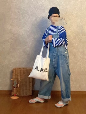 「JOURNAL STANDARD LUXE（ジャーナルスタンダード　ラックス）のアイテム（オールインワン・サロペット）」を使った、なお なお。さん（レディース・159cm）の夏コーディネート