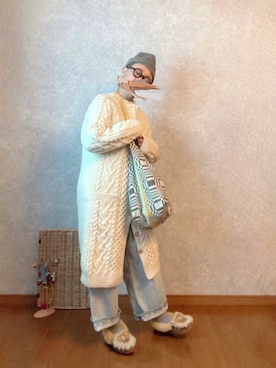 「ATHENA DESIGNS（アテナデザイン）のアイテム」を使った、なお なお。さん（レディース・159cm）の冬コーディネート