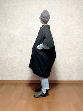 「SENSEOFPLACE」｜「アイテム（帽子）」を使った、なお なお。さん（レディース・159cm）の秋コーディネート