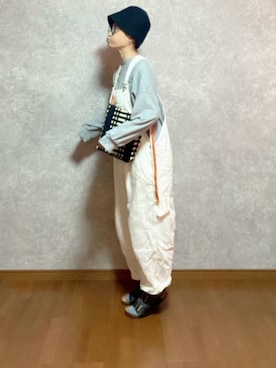 「JOURNAL STANDARD LUXE（ジャーナルスタンダード　ラックス）のアイテム（オールインワン・サロペット）」を使った、なお なお。さん（レディース・159cm）の秋コーディネート