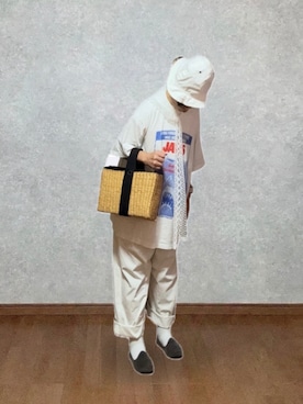 「JINS（ジンズ）のアイテム」を使った、なお なお。さん（レディース・159cm）の夏コーディネート