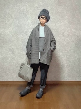 「DAISO（DAISO）のアイテム」を使った、なお なお。さん（レディース・159cm）の冬コーディネート