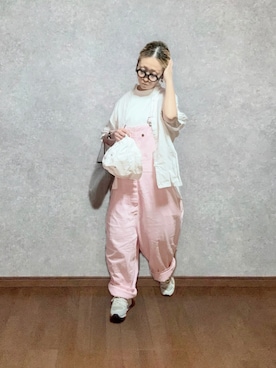 「JINS（ジンズ）のアイテム」を使った、なお なお。さん（レディース・159cm）の夏コーディネート