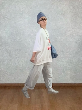 「Jeffrey Campbell（ジェフリーキャンベル）のアイテム（シューズ、ブルー系）」を使った、なお なお。さん（レディース・159cm）の夏コーディネート