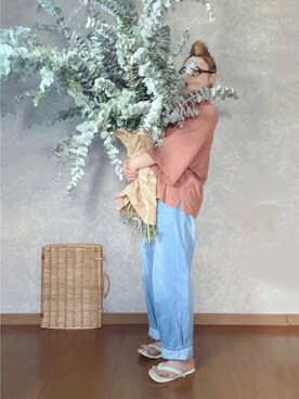 「UNIQLO U」｜なお なお。さん（レディース・159cm）の夏コーディネート