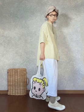 「Factor=（ファクターイコール）のアイテム（トップス）」を使った、なお なお。さん（レディース・159cm）の夏コーディネート