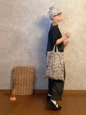 「my beautiful landlet（マイビューティフルランドレット）のアイテム（オールインワン・サロペット）」を使った、なお なお。さん（レディース・159cm）の夏コーディネート