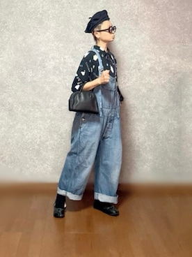 「アイテム（オールインワン・サロペット）」を使った、なお なお。さん（レディース・159cm）の秋コーディネート