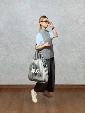 「A.P.C.（アーペーセー）のアイテム（バッグ）」を使った、なお なお。さん（レディース・159cm）の秋コーディネート
