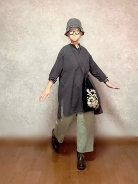 「YAECA（ヤエカ）のアイテム（ワンピース/ドレス）」を使った、なお なお。さん（レディース・159cm）の秋コーディネート