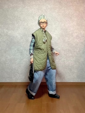 「アイテム（オールインワン・サロペット）」を使った、なお なお。さん（レディース・159cm）の秋コーディネート