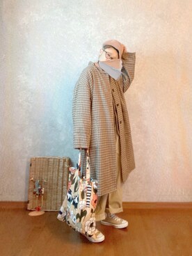 「JOURNAL STANDARD LUXE（ジャーナルスタンダード　ラックス）のアイテム（オールインワン・サロペット）」を使った、なお なお。さん（レディース・159cm）の冬コーディネート