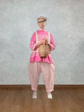 「NIKE（ナイキ）のアイテム（シューズ、ホワイト系）」を使った、なお なお。さん（レディース・159cm）の夏コーディネート