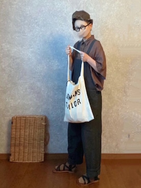 「my beautiful landlet（マイビューティフルランドレット）のアイテム（オールインワン・サロペット）」を使った、なお なお。さん（レディース・159cm）の夏コーディネート