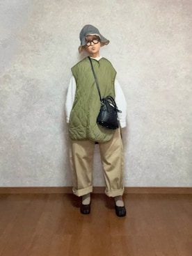 「JINS（ジンズ）のアイテム」を使った、なお なお。さん（レディース・159cm）の春コーディネート