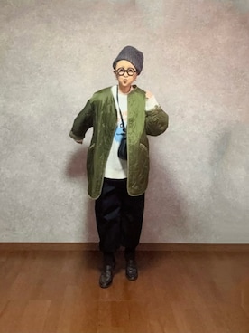 「しまむら（シマムラ）のアイテム（帽子）」を使った、なお なお。さん（レディース・159cm）の秋コーディネート