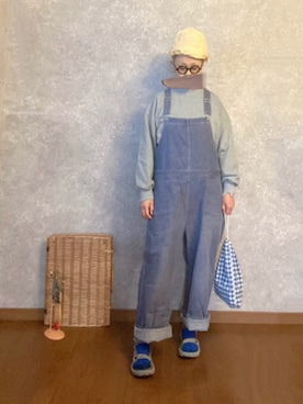 「chimala（チマラ）のアイテム（オールインワン・サロペット）」を使った、なお なお。さん（レディース・159cm）の春コーディネート