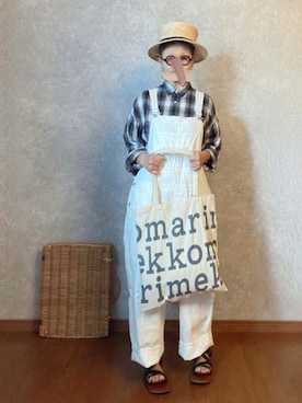 「JOURNAL STANDARD LUXE（ジャーナルスタンダード　ラックス）のアイテム（オールインワン・サロペット）」を使った、なお なお。さん（レディース・159cm）の夏コーディネート