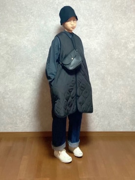 「ジャックパーセル」｜「アイテム（帽子）」を使った、なお なお。さん（レディース・159cm）の秋コーディネート