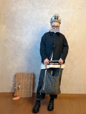 「チロリアンシューズ」｜「アイテム（その他アウター）」を使った、なお なお。さん（レディース・159cm）の冬コーディネート