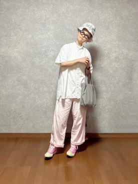 「YAECA」｜なお なお。さん（レディース・159cm）の夏コーディネート