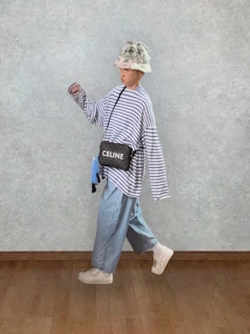 「CONVERSE（コンバース）のconverse コンバース JACK PURCELL (ジャックパーセル)（スニーカー、ホワイト系）」を使った、なお なお。さん（レディース・159cm）の夏コーディネート