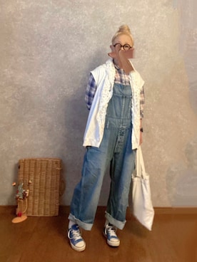 「JOURNAL STANDARD LUXE（ジャーナルスタンダード　ラックス）のアイテム（オールインワン・サロペット）」を使った、なお なお。さん（レディース・159cm）の春コーディネート