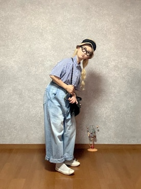 「アイテム（バレエシューズ）」を使った、なお なお。さん（レディース・159cm）の夏コーディネート