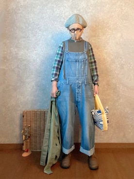 「JOURNAL STANDARD LUXE（ジャーナルスタンダード　ラックス）のアイテム（オールインワン・サロペット）」を使った、なお なお。さん（レディース・159cm）の春コーディネート
