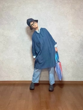 「しまむら（シマムラ）のアイテム（帽子）」を使った、なお なお。さん（レディース・159cm）の春コーディネート