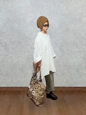 「A.P.C.（アーペーセー）のアイテム」を使った、なお なお。さん（レディース・159cm）の秋コーディネート