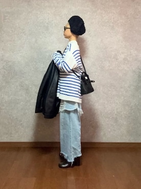 「JINS（ジンズ）のアイテム」を使った、なお なお。さん（レディース・159cm）の冬コーディネート