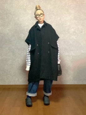「LENO（リノ）のアイテム」を使った、なお なお。さん（レディース・159cm）の冬コーディネート