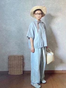 「dosa（ドーサ）のアイテム」を使った、なお なお。さん（レディース・159cm）の夏コーディネート