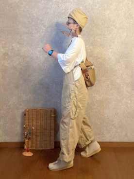 「JOURNAL STANDARD LUXE（ジャーナルスタンダード　ラックス）のアイテム（オールインワン・サロペット）」を使った、なお なお。さん（レディース・159cm）の秋コーディネート