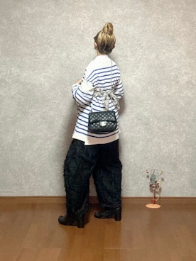 「R&D.M.Co OLDMAN’S TAILOR（オールドマンズテイラー）のアイテム」を使った、なお なお。さん（レディース・159cm）の春コーディネート